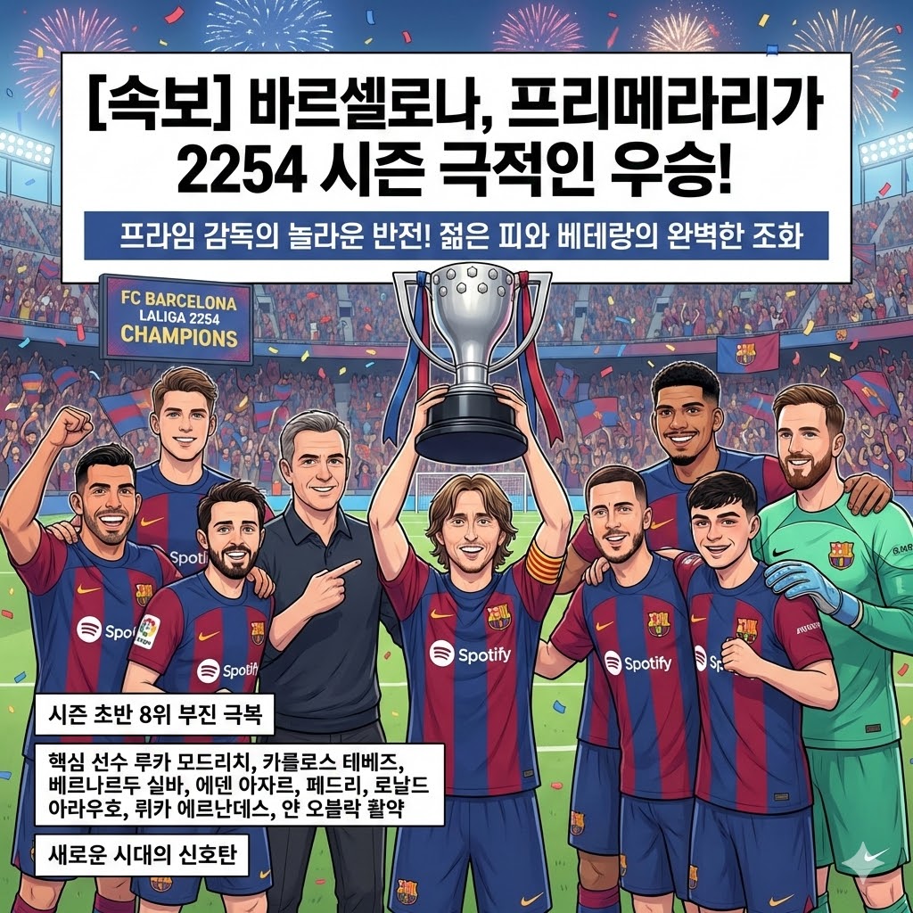 바르셀로나, 2254년 프리메라리가 기적 우승!